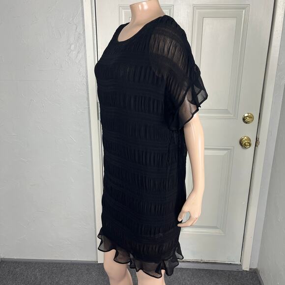 NEW athe Vanessa Bruno Women's Dress 34 Polyester Little Black Party Stretch T8 - Picture 3 of 8